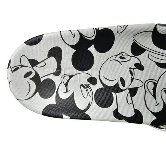 NWT Adidas Slides Mens Size 12 Disney Mickey Mouse Adilette Comfort Black White main image 14